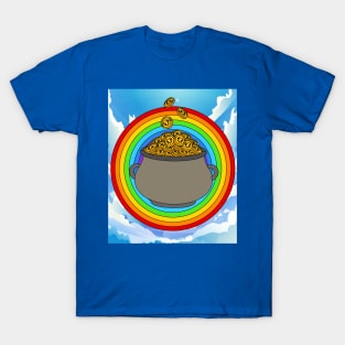 Rainbow With Boiler Pot Full Of Gold T-Shirt